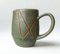 Geometric Mug in Green Tea