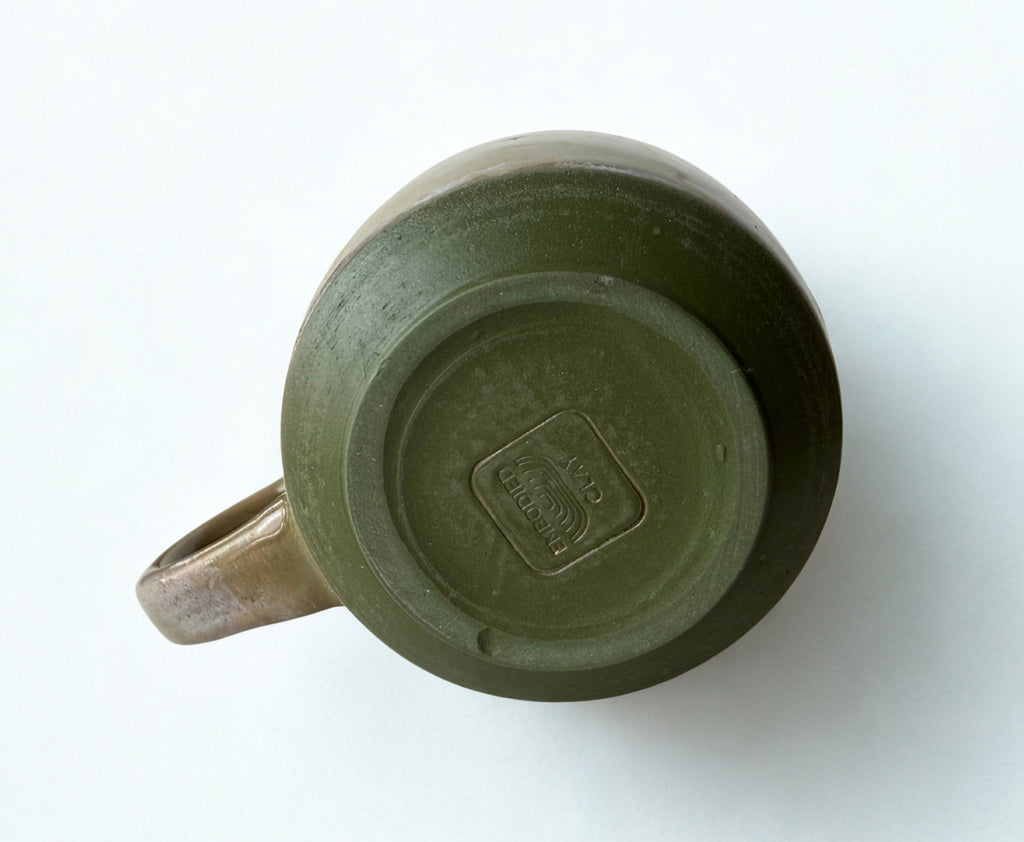 Dark Green Mug with Bird