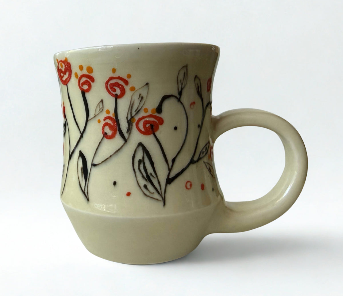 Swirl Flower Mug
