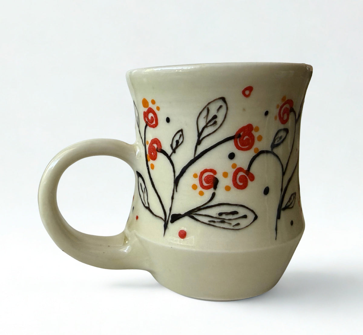 Swirl Flower Mug