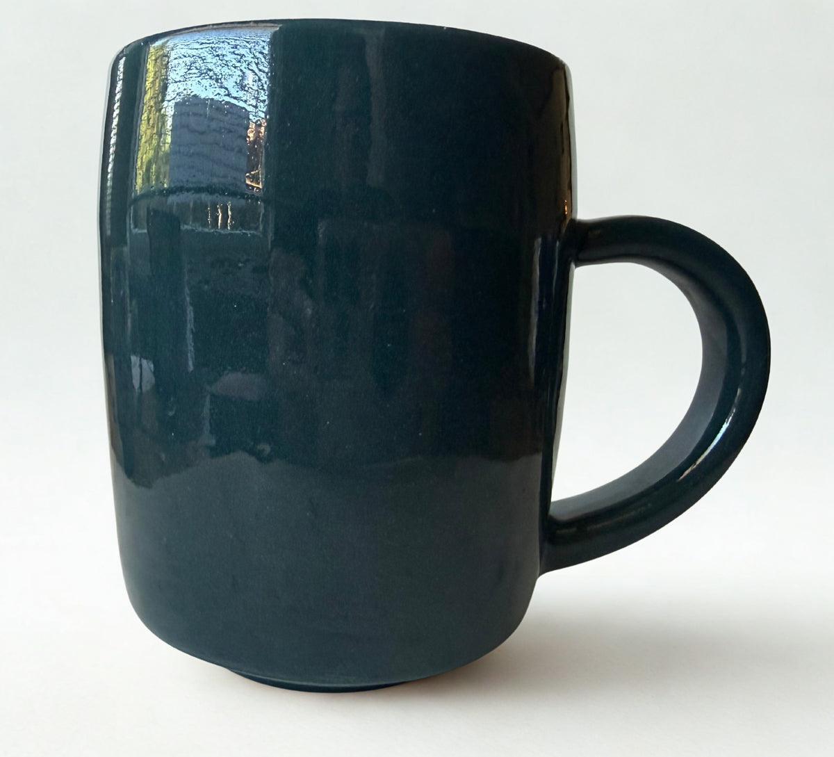 Dark Teal Mug w/ Bird