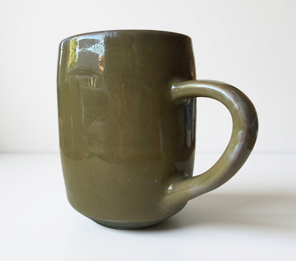 Dark Green Mug w/Bird