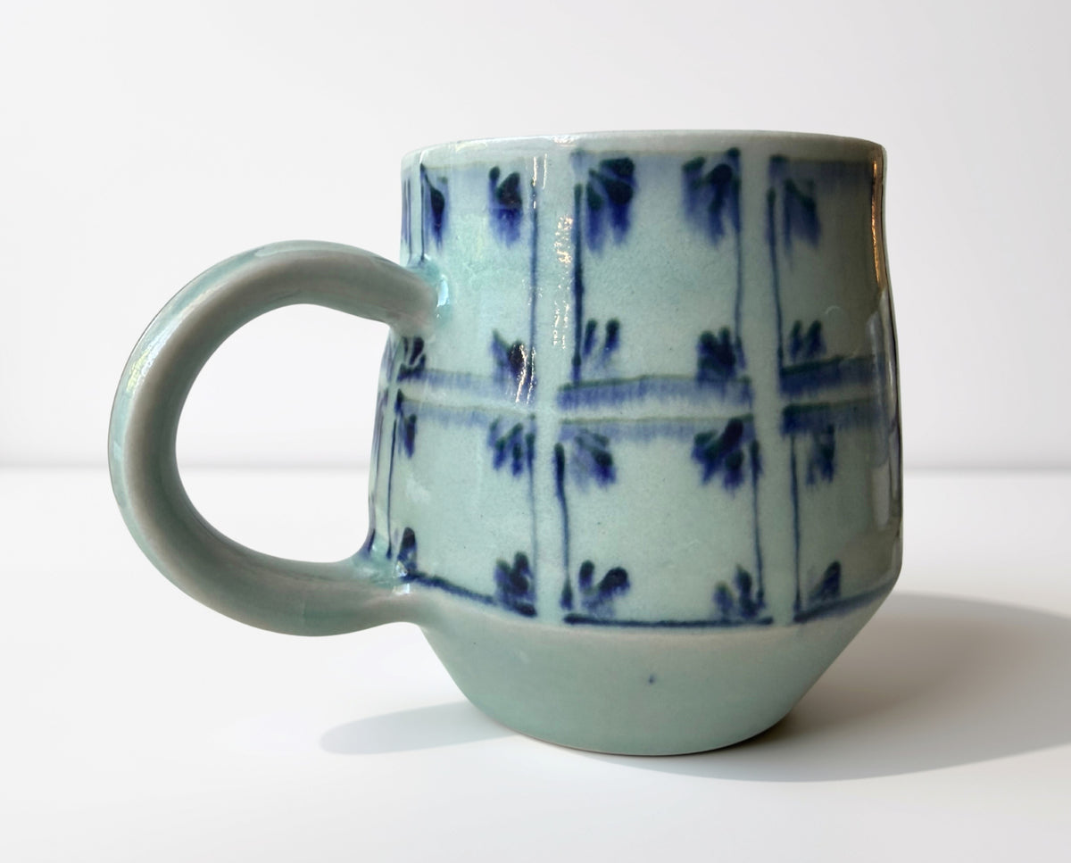 Blue Tiled Mug