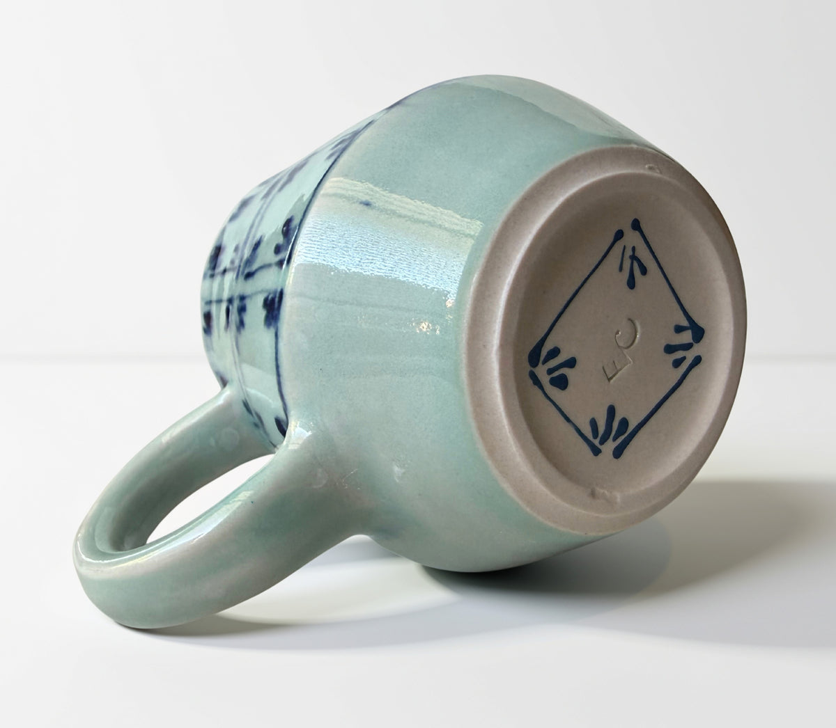 Blue Tiled Mug