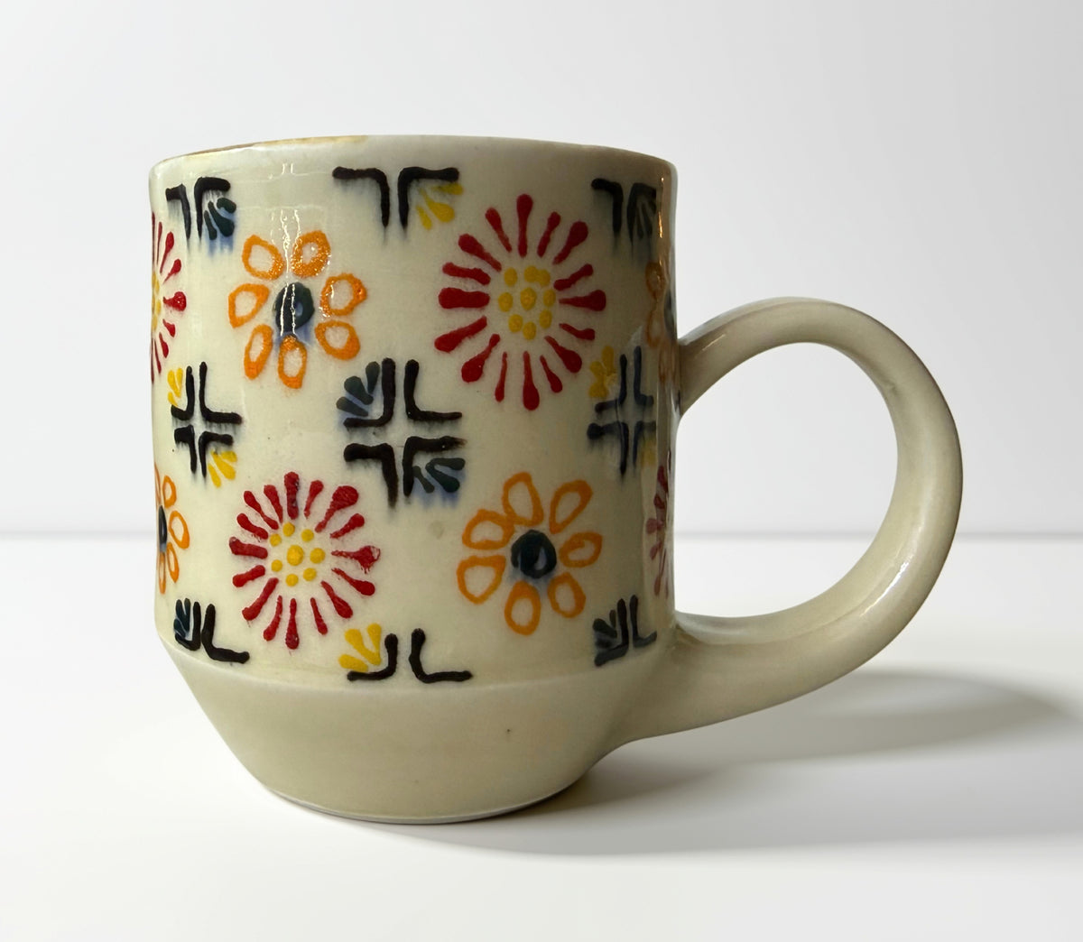 Flower Tiled Mug