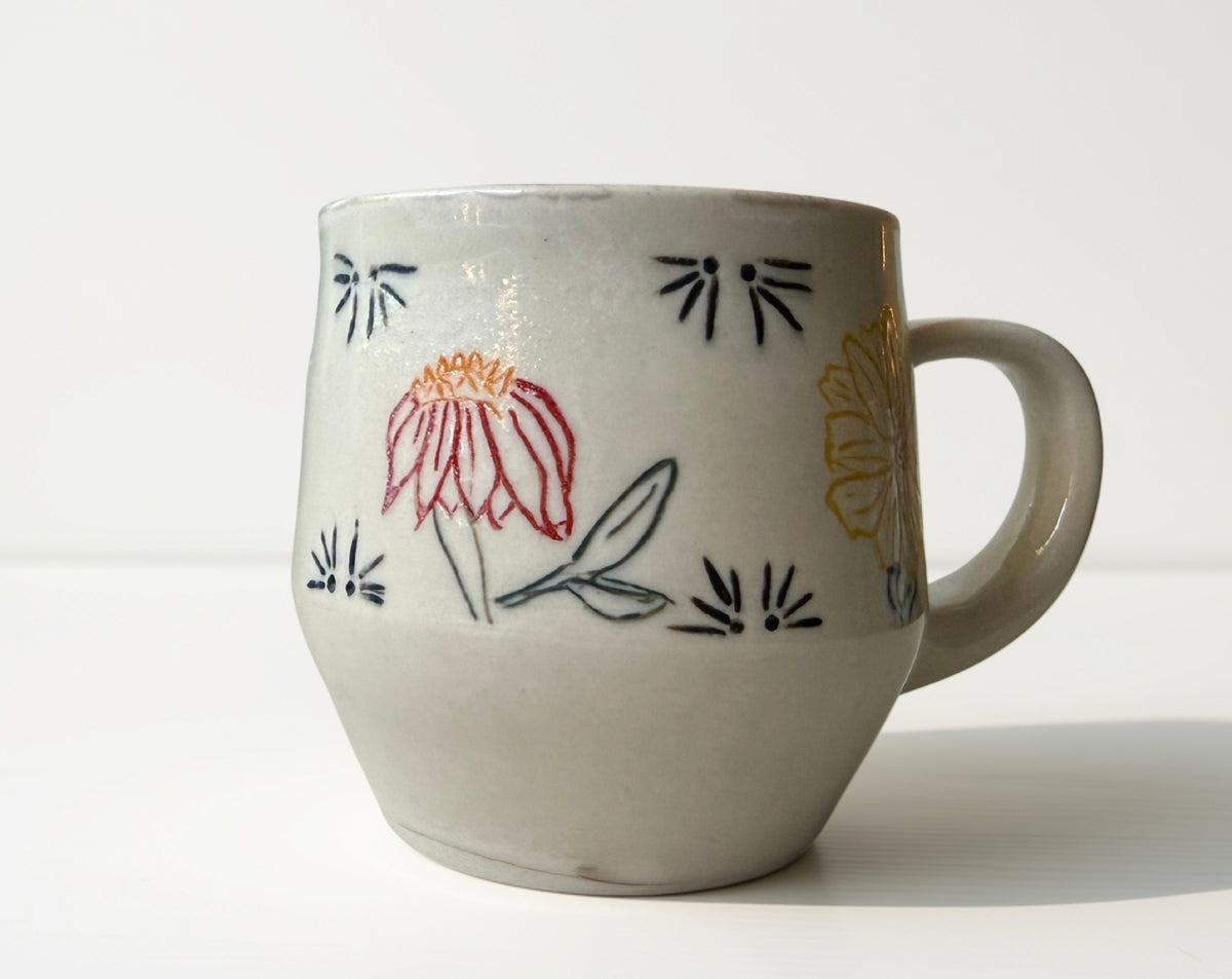 Four Flower Tile Mug