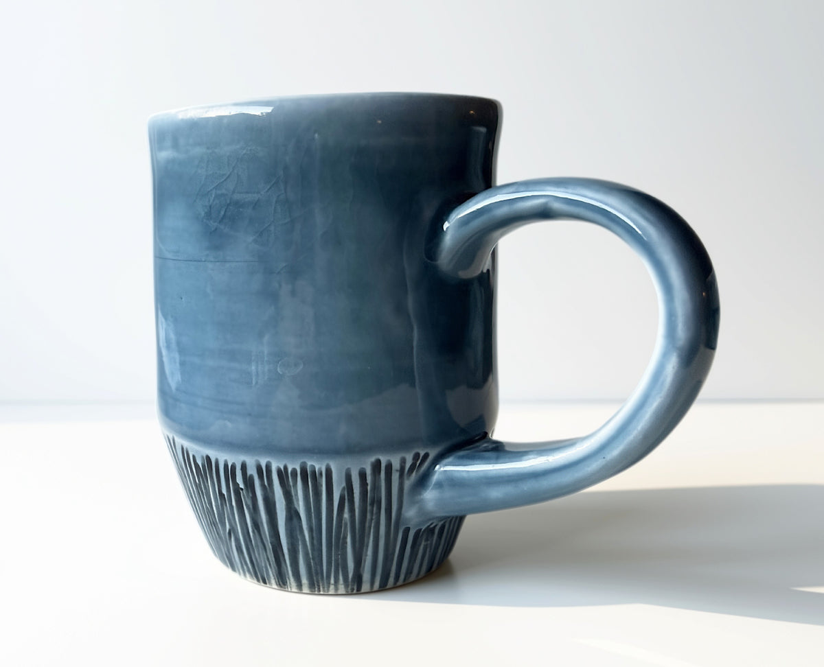 Blue Texturized Mug